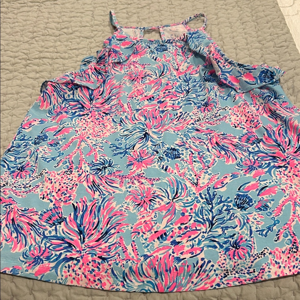 Lilly Pulitzer Pink and Blue Patterned Top